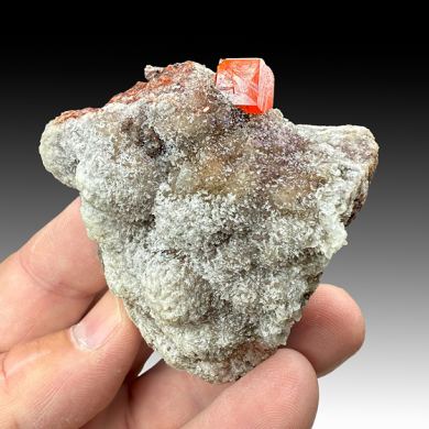 Wulfenite with Quartz