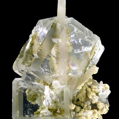 Fluorite, quartz, siderie