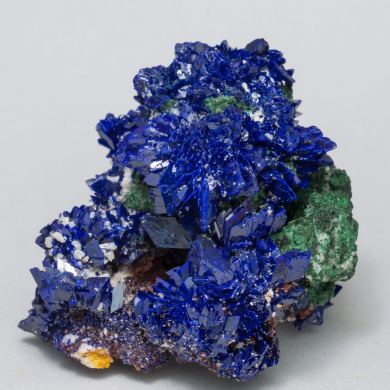 Azurite with Malachite and Baryte