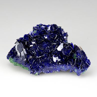 Azurite with Malachite