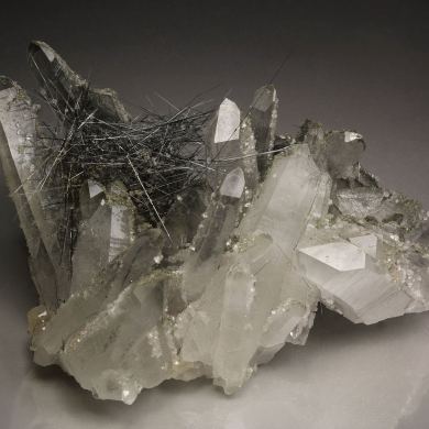BOULANGERITE, QUARTZ