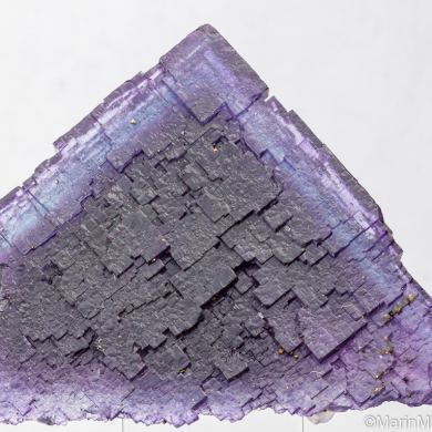 Calcite on Fluorite