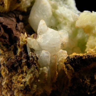 Hopeite (!!) (first known specimens from South America!) with Phosphophyllite