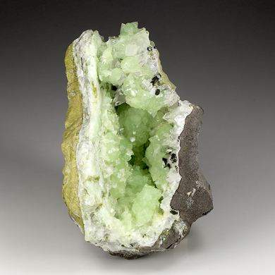 Prehnite with Quartz, Epidote
