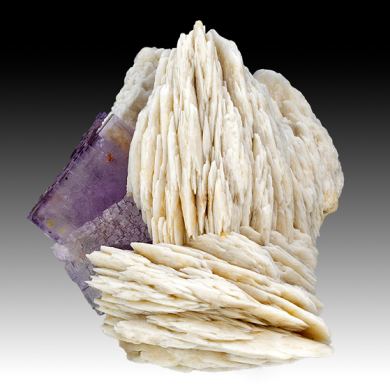 Barite with Fluorite