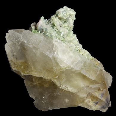 Quartz with Elbaite tourmaline