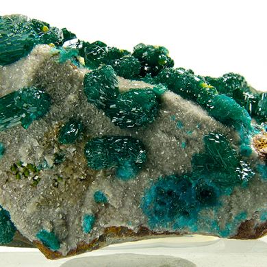 Dioptase, mimetite, dolomite