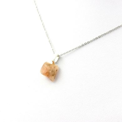 Raw Oregon Sunstone necklace. 7.02 ct.