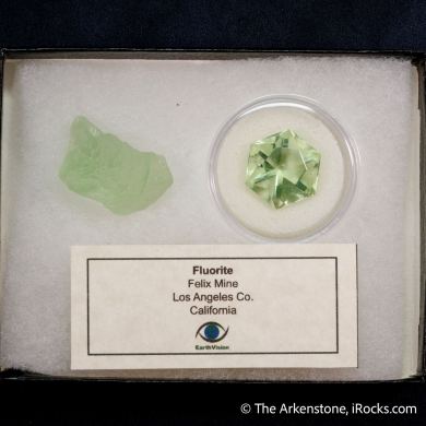 Fluorite (Rough & Cut set)