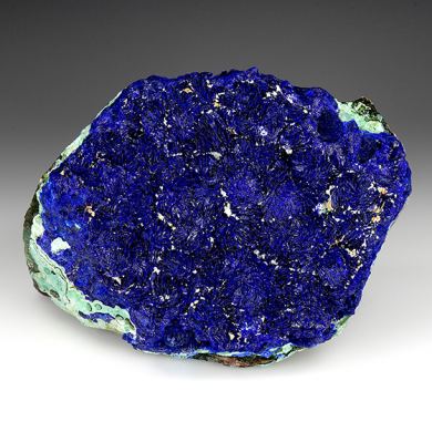 Azurite with Malachite