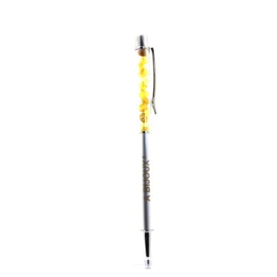 Raw yellow Opal mineral pen Australia.