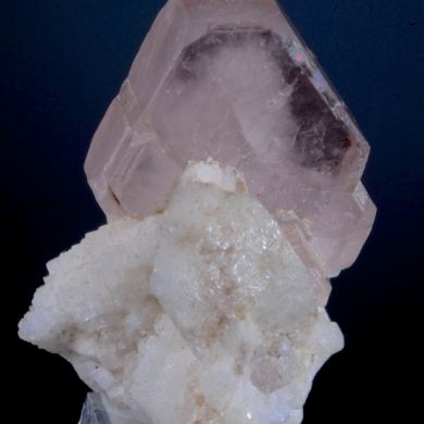 Apatite (Fluorapatite) on Albite