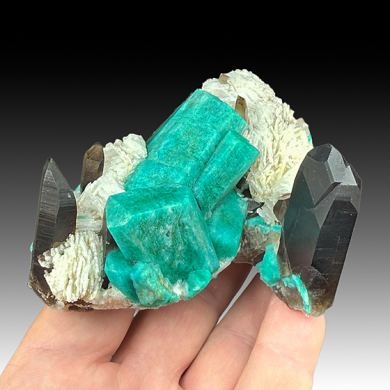Microcline with Quartz, Albite (repaired-restored)