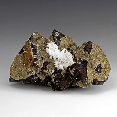 Hemimorphite with Goethite, Quartz