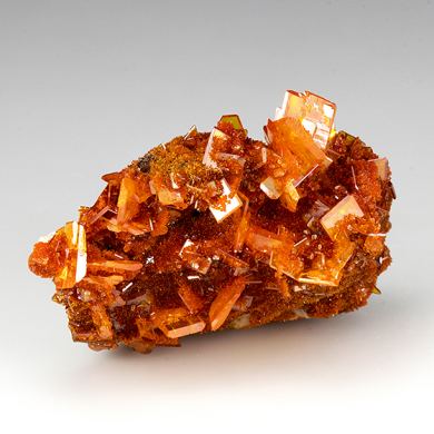 Wulfenite with Mimetite, Barite