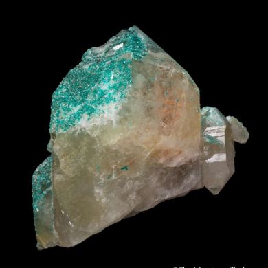 Dioptase in Quartz