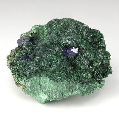 Azurite with Malachite
