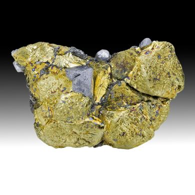Chalcopyrite with Galena, Sphalerite