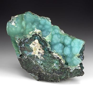 Chrysocolla with Quartz