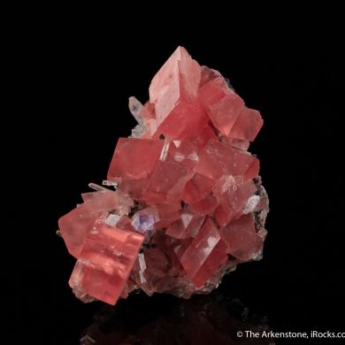Rhodochrosite with Fluorite and Quartz
