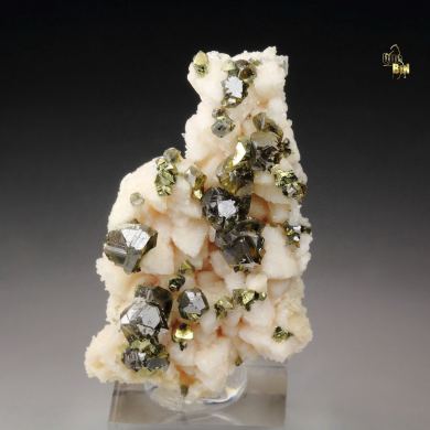 gem SPHALERITE var. CLEIOPHANE, CHALCOPYRITE