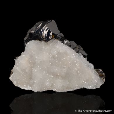 Sphalerite on Quartz and Galena