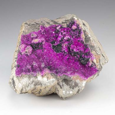 Calcite with Heterogenite