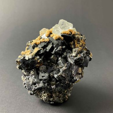 Fluorite, Galena, Pyrite, Chalcopyrite - Huanzala, Peru