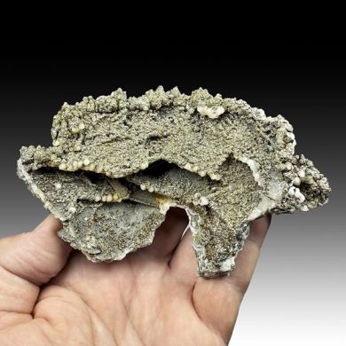 Pyrite with Calcite