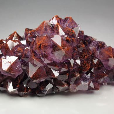 QUARTZ var. AMETHYST with HEMATITE inclusions