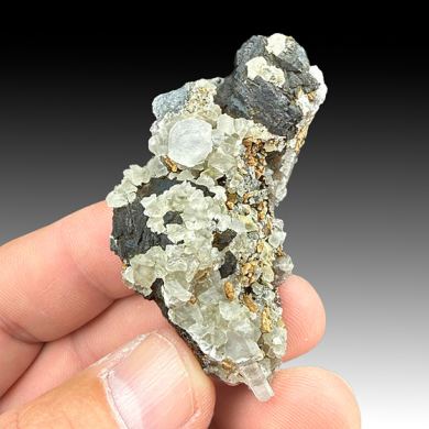 Calcite with Sphalerite, Quartz