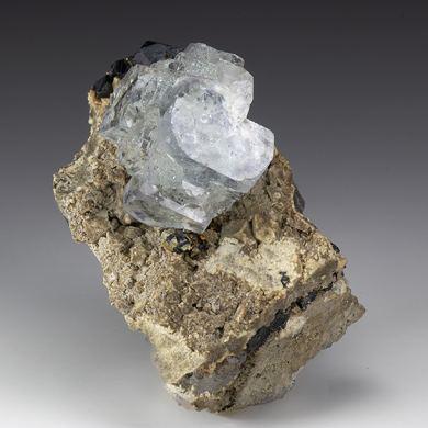 Fluorite with Sphalerite, Pyrite