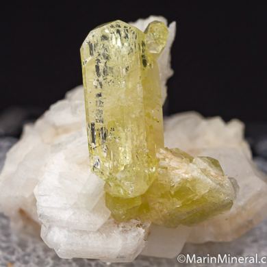 Brazilianite on Albite
