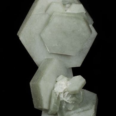 Calcite included by Hedenbergite