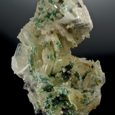 Barite with Malachite - classic USA locale