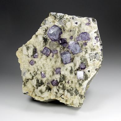 Fluorite with Quartz