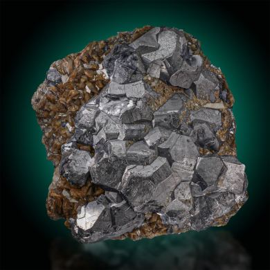 Galena  on Siderite