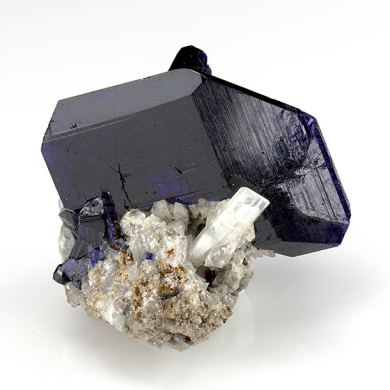 Azurite with Cerussite