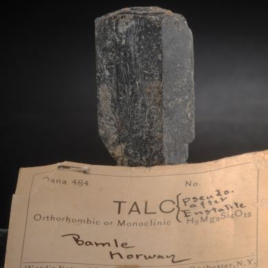 Talc- ps after Enstatite crystal- excellent classic