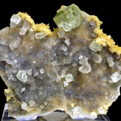 Fluorite, quartz, clacite MONGOLIA