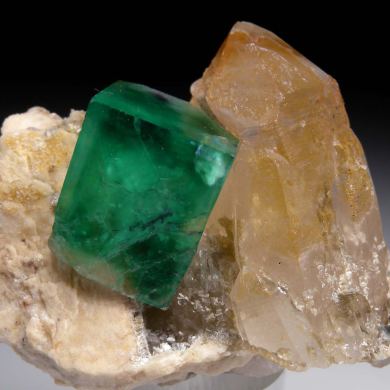 Fluorite with Quartz