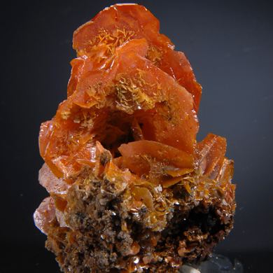Wulfenite (stacked bladed form crystals)