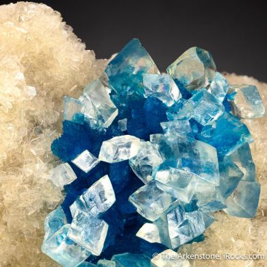 Cavansite with Calcite
