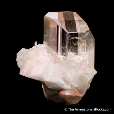 Topaz on Albite var. Cleavelandite