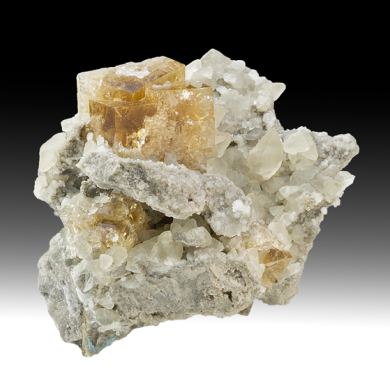 Fluorite with Calcite