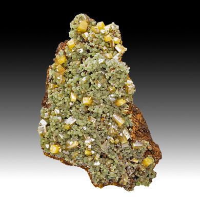Wulfenite with Mimetite