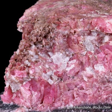 Cahnite with Marsturite on Rhodonite with Franklinite