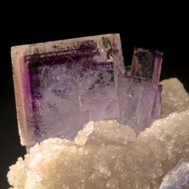Fluorite on Quartz
