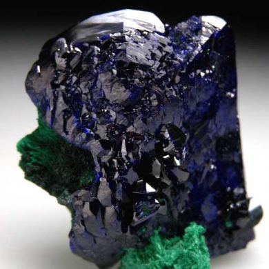 Azurite with Malachite