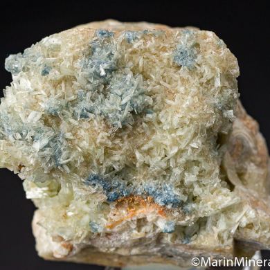 Paravauxite, Vauxite on Wavellite
